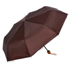 Clayre & Eef Faltbarer Regenschirm 60 cm Braun Synthetisch