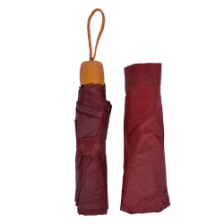 Clayre & Eef Opvouwbare Paraplu 60 cm Rood Synthetisch