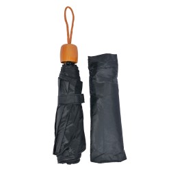 Clayre & Eef Opvouwbare Paraplu 55 cm Zwart Synthetisch