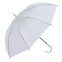 Clayre & Eef Erwachsenen-Regenschirm 56 cm Weiß Synthetisch