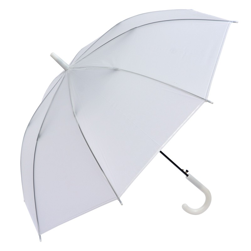 Clayre & Eef Adult Umbrella 80 cm White Synthetic