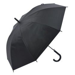 Clayre & Eef Erwachsenen-Regenschirm 56 cm Silberfarbig Schwarz Synthetisch