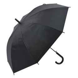 Clayre & Eef Parapluie pour adultes 80 cm Couleur argent Noir Synthétique