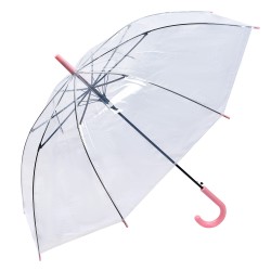 Clayre & Eef Parapluie pour adultes 80 cm Transparent Plastique