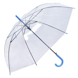 Clayre & Eef Parapluie pour adultes 56 cm Transparent Plastique