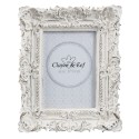 Clayre & Eef Photo Frame 6x9 cm White Plastic Rectangle