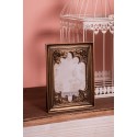 Clayre & Eef Photo Frame 10x15 cm Gold colored Plastic Rectangle