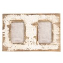 Clayre & Eef Cadre photo 10x15 cm (2) Marron Beige Bois Rectangle