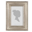 Clayre & Eef Photo Frame 10x15 cm Silver colored Wood Rectangle