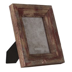 Clayre & Eef Photo Frame 15x20 cm Red Wood Rectangle