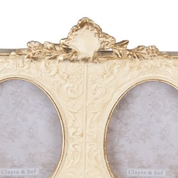 Clayre & Eef Cornice per foto 6x9 cm Color oro Plastica