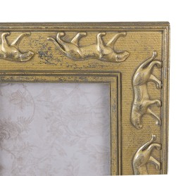 Clayre & Eef Photo Frame 10x15 cm Gold colored Plastic