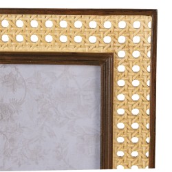 Clayre & Eef Cornice per foto 10x15 cm Marrone Beige Plastica