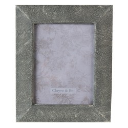 Clayre & Eef Cornice per foto 15x20 cm Grigio Plastica