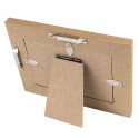 Clayre & Eef Fotolijst  7x10 cm Bruin Zwart MDF