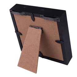 Clayre & Eef Bilderrahmen 10x10 cm Schwarz MDF Quadrat