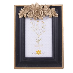 Clayre & Eef Cadre photo 10x15 cm Noir MDF Rectangle