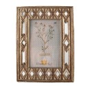 Clayre & Eef Bilderrahmen 10x15 cm Goldfarbig Kunststoff Glas