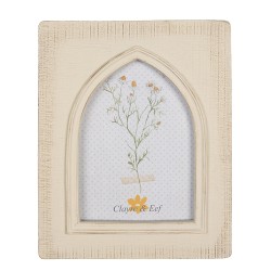 Clayre & Eef Photo Frame 10x15 cm Beige Plastic Glass Rectangle