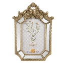 Clayre & Eef Photo Frame 10x15 cm Gold colored Plastic Glass