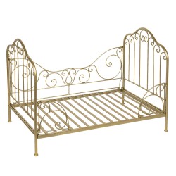 Clayre & Eef Cesta per cani 80x53x58 cm Color oro Ferro Rettangolo