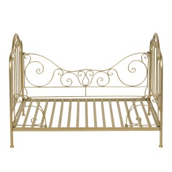 Clayre & Eef Dog Basket 80x53x58 cm Gold colored Iron Rectangle