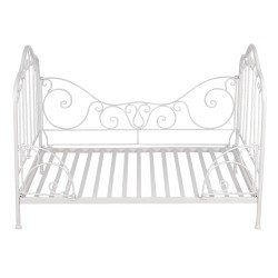 Clayre & Eef Dog Basket 80x53x58 cm White Iron Rectangle