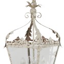 Clayre & Eef Lampes à suspension 29x29x58 cm Beige Fer Verre