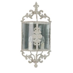 Clayre & Eef Wall Light 33x19x72 cm Beige Iron Glass