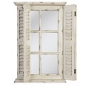 Clayre & Eef Miroir 46x71 cm Blanc Bois Rectangle