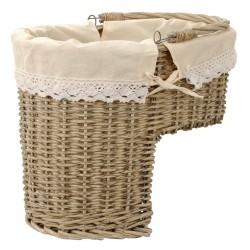 Clayre & Eef Storage Basket 40x26x34 cm Beige Rattan Oval