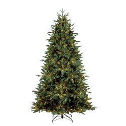 Clayre & Eef Sapin de Noël Ø 137x240 cm Vert Plastique