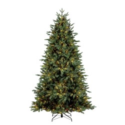 Clayre & Eef Sapin de Noël Ø 162x300 cm Vert Plastique