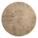 Clayre & Eef Tavolino Ø 64x73 cm Bianco Ferro Legno Rotondo