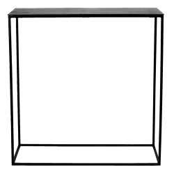 Clayre & Eef Beistelltisch 99x29x83 cm Grau Aluminium Rechteck