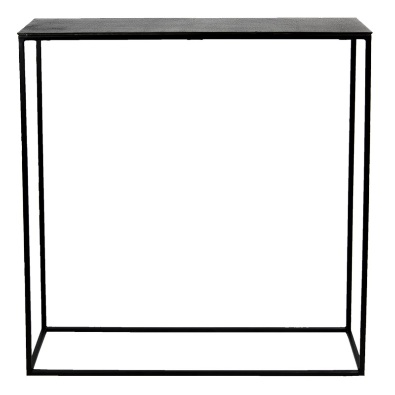 Clayre & Eef Beistelltisch 99x29x83 cm Grau Aluminium Rechteck