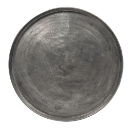 Clayre & Eef Salontafel  Ø 80x48 cm Zilverkleurig Aluminium Rond