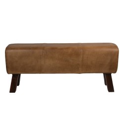 Clayre & Eef Hocker 119x30x53 cm Braun Leder Rechteck