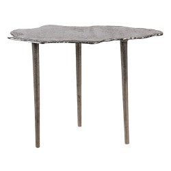 Clayre & Eef Side Table 56x24x45 cm Grey Aluminium