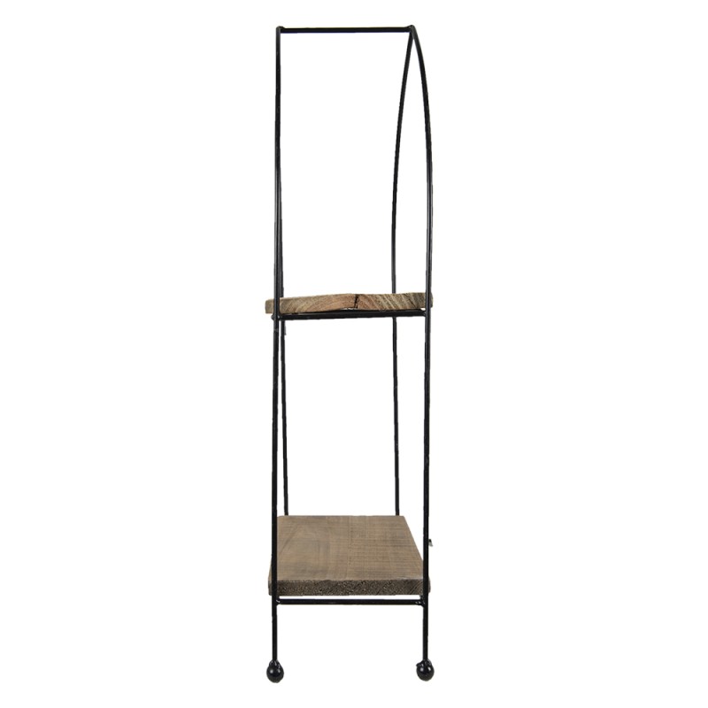 Clayre & Eef Etagere 27x14x57 cm Brown Wood Metal