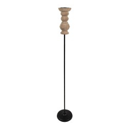 Clayre & Eef Candelabro 102 cm Nero Marrone  Legno Ferro