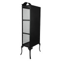 Clayre & Eef Display Cabinet 68x43x181 cm Black Iron Glass