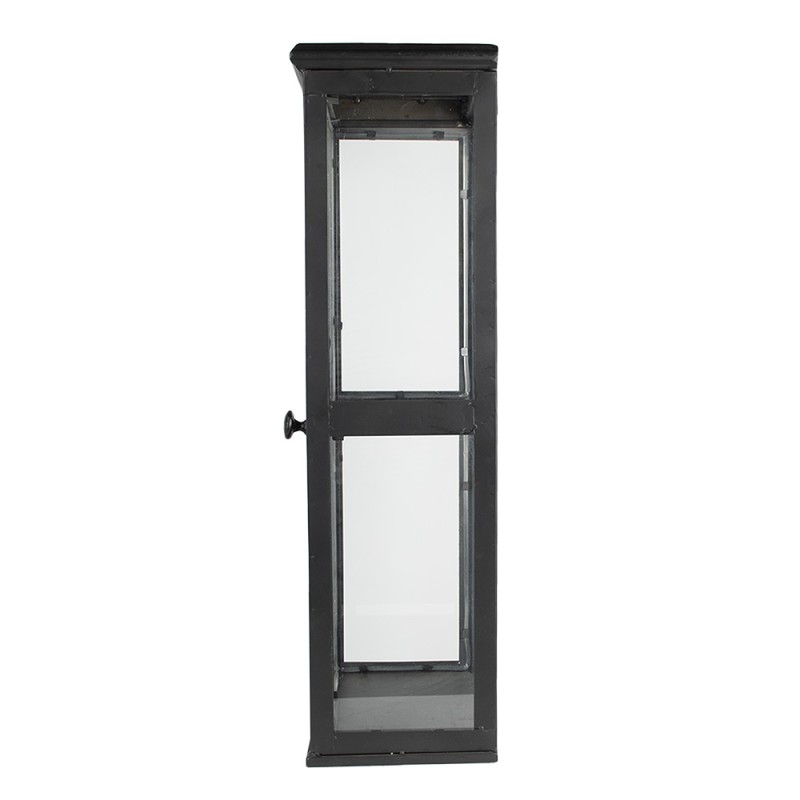 Clayre & Eef Display Cabinet 31x21x70 cm Black Iron Glass