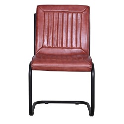 Clayre & Eef Chaise de salle à manger 52x62x89 cm Marron Cuir