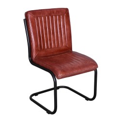 Clayre & Eef Dining Chair 52x62x89 cm Brown Leather