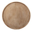 Clayre & Eef Table basse Ø 100x40 cm Marron Noir Bois Fer Rond