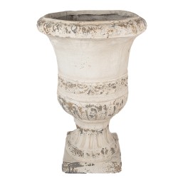 Clayre & Eef Pot de fleurs Ø 46x68 cm Beige Matériau céramique