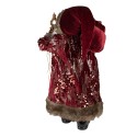 Clayre & Eef Statuetta Babbo Natale  63 cm Rosso Plastica