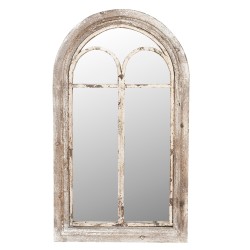 Clayre & Eef Miroir 55x95 cm Gris Bois Rectangle