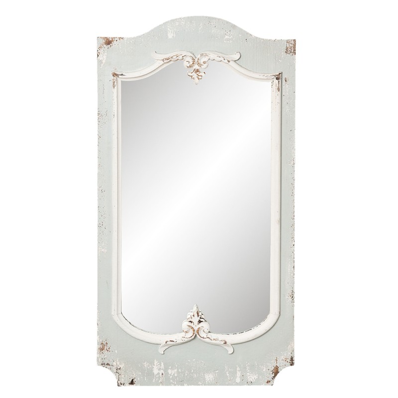 Clayre & Eef Miroir 56x110 cm Gris Bois Rectangle